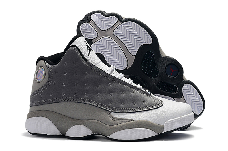 New Air Jordan 13 Retro Light Grey White Shoes